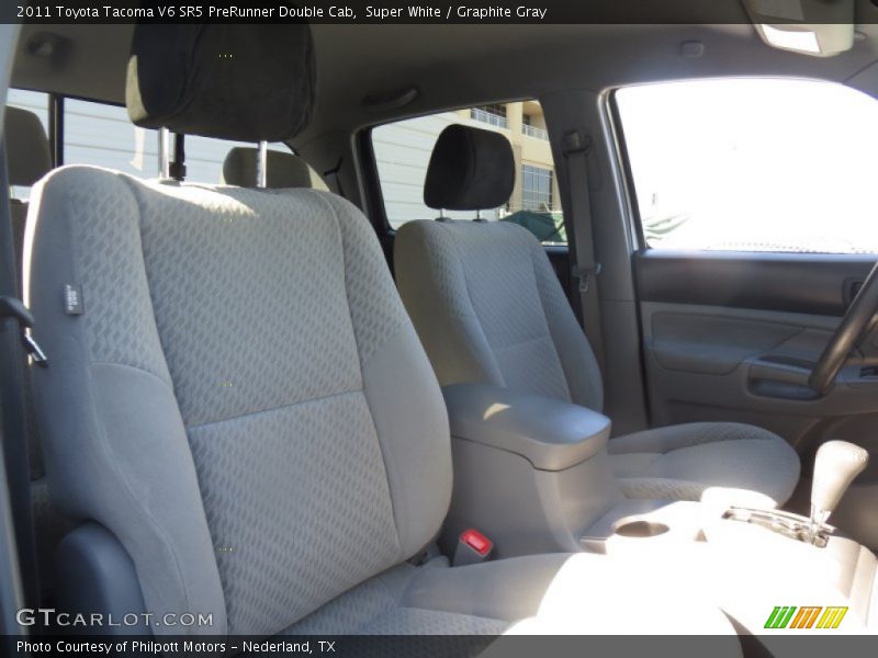 Super White / Graphite Gray 2011 Toyota Tacoma V6 SR5 PreRunner Double Cab
