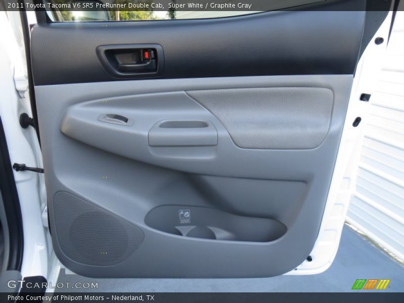 Super White / Graphite Gray 2011 Toyota Tacoma V6 SR5 PreRunner Double Cab