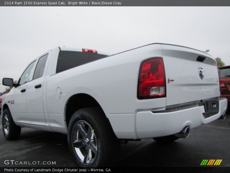 Bright White / Black/Diesel Gray 2014 Ram 1500 Express Quad Cab