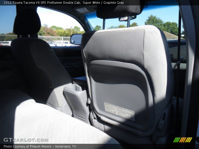 Super White / Graphite Gray 2011 Toyota Tacoma V6 SR5 PreRunner Double Cab