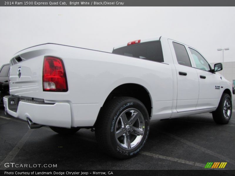 Bright White / Black/Diesel Gray 2014 Ram 1500 Express Quad Cab