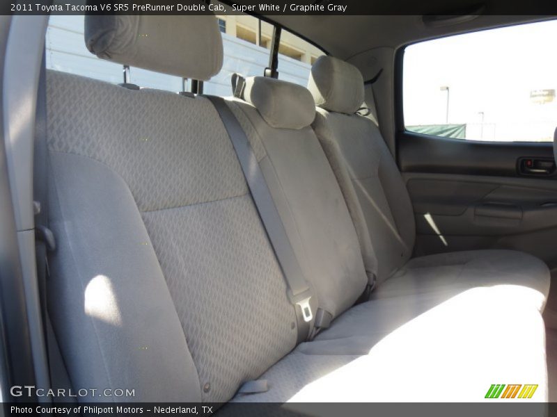 Super White / Graphite Gray 2011 Toyota Tacoma V6 SR5 PreRunner Double Cab
