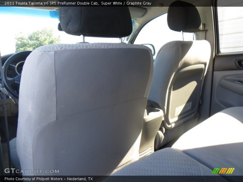Super White / Graphite Gray 2011 Toyota Tacoma V6 SR5 PreRunner Double Cab