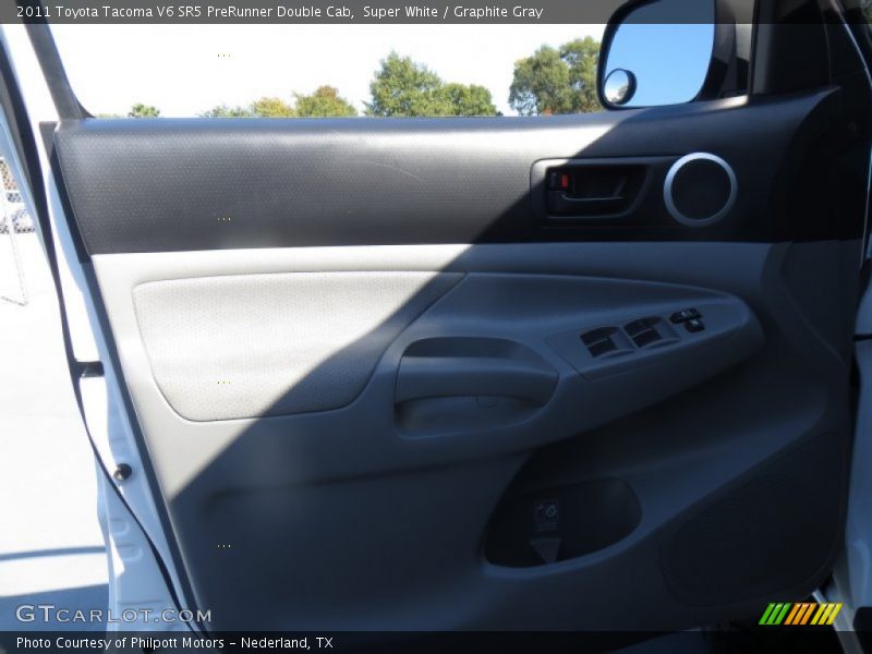 Super White / Graphite Gray 2011 Toyota Tacoma V6 SR5 PreRunner Double Cab