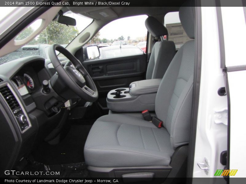 Bright White / Black/Diesel Gray 2014 Ram 1500 Express Quad Cab