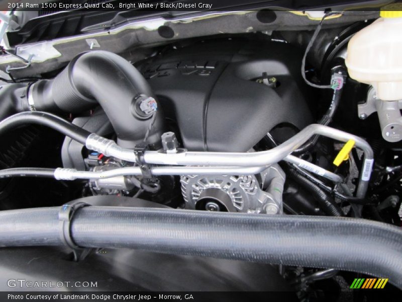 Bright White / Black/Diesel Gray 2014 Ram 1500 Express Quad Cab