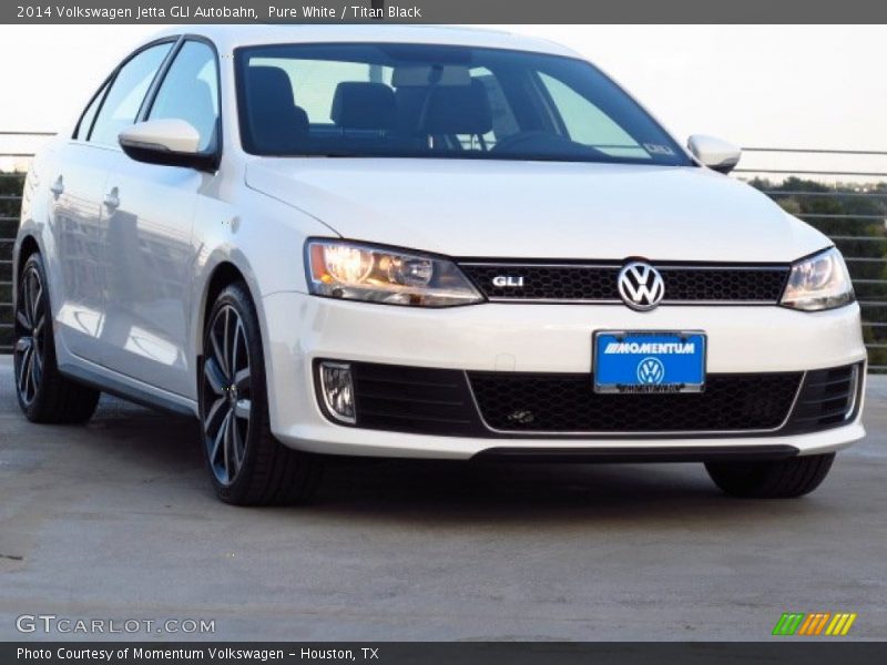 Pure White / Titan Black 2014 Volkswagen Jetta GLI Autobahn