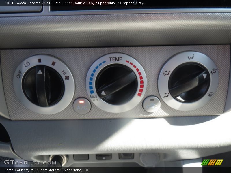 Super White / Graphite Gray 2011 Toyota Tacoma V6 SR5 PreRunner Double Cab