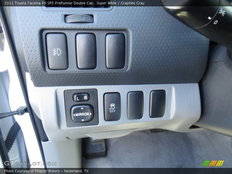 Super White / Graphite Gray 2011 Toyota Tacoma V6 SR5 PreRunner Double Cab