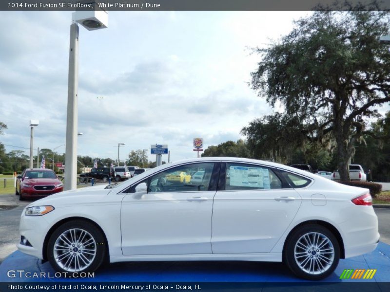  2014 Fusion SE EcoBoost White Platinum