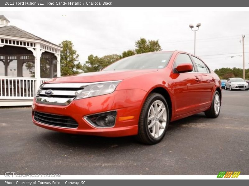 Red Candy Metallic / Charcoal Black 2012 Ford Fusion SEL