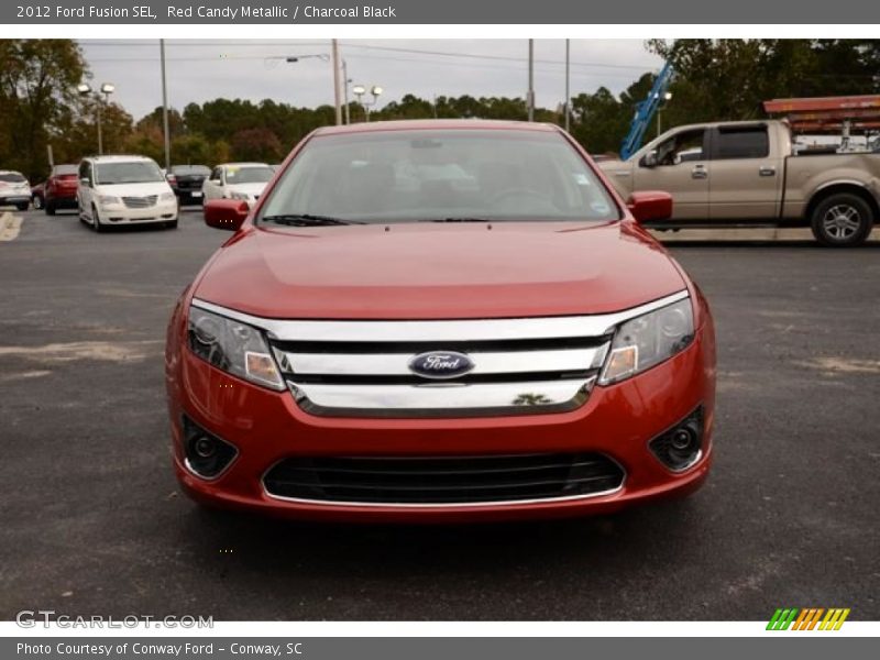 Red Candy Metallic / Charcoal Black 2012 Ford Fusion SEL