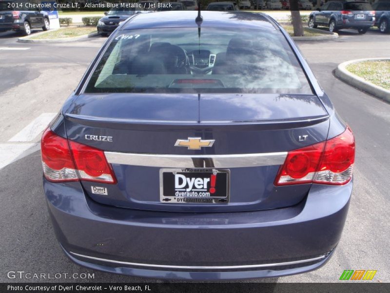 Atlantis Blue Metallic / Jet Black 2014 Chevrolet Cruze LT