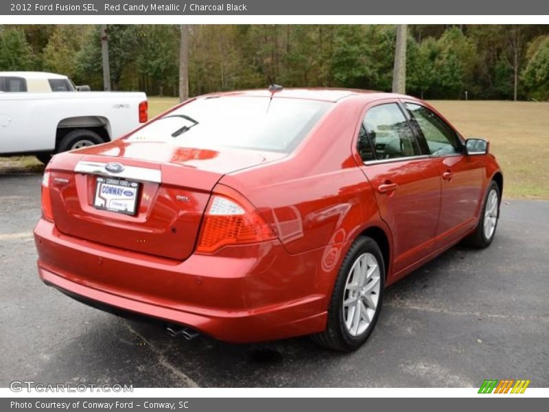 Red Candy Metallic / Charcoal Black 2012 Ford Fusion SEL