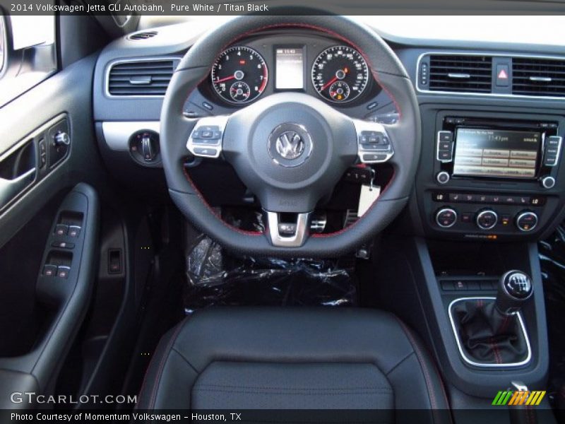 Pure White / Titan Black 2014 Volkswagen Jetta GLI Autobahn