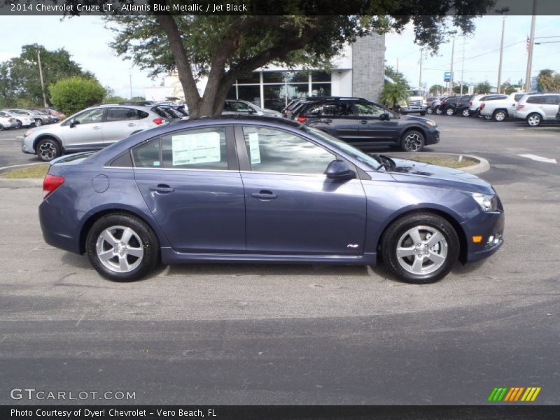 Atlantis Blue Metallic / Jet Black 2014 Chevrolet Cruze LT