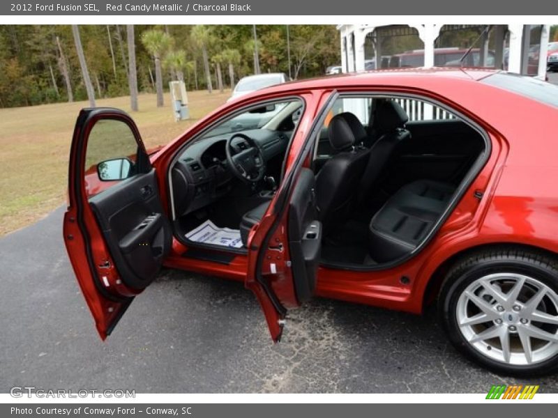 Red Candy Metallic / Charcoal Black 2012 Ford Fusion SEL