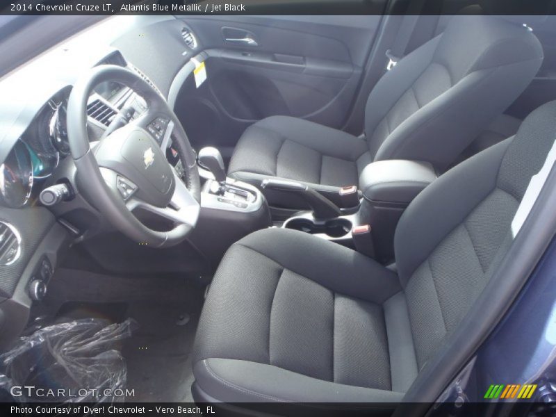 Atlantis Blue Metallic / Jet Black 2014 Chevrolet Cruze LT