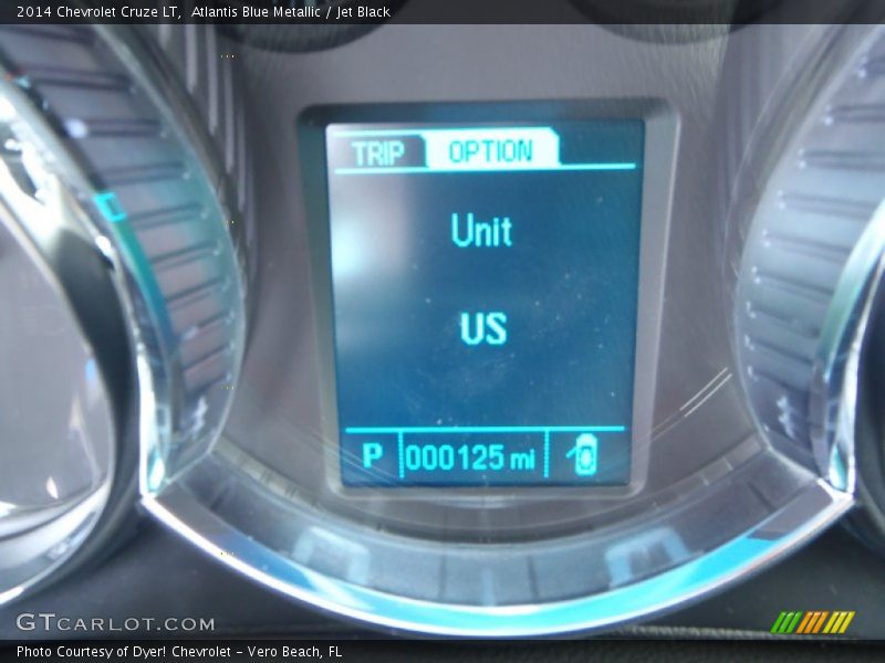 Atlantis Blue Metallic / Jet Black 2014 Chevrolet Cruze LT