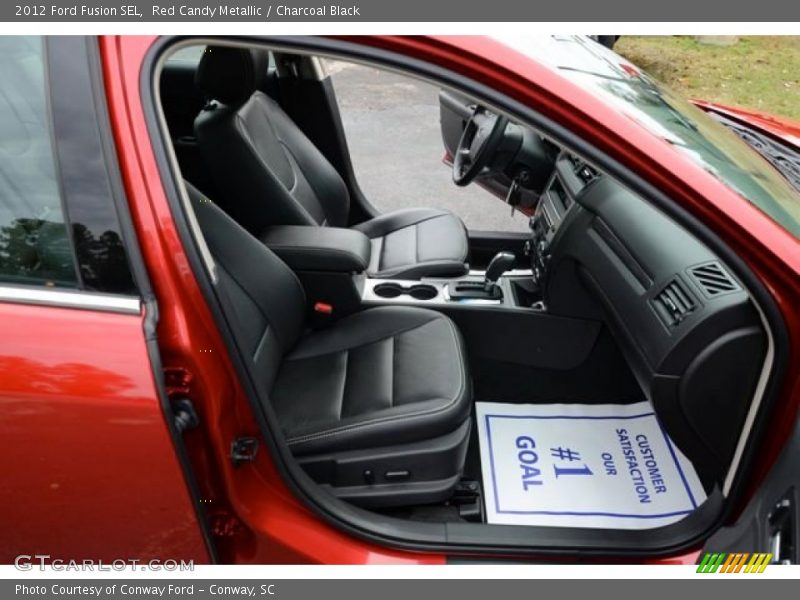 Red Candy Metallic / Charcoal Black 2012 Ford Fusion SEL