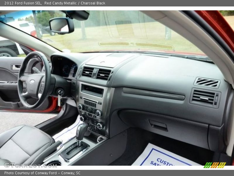 Red Candy Metallic / Charcoal Black 2012 Ford Fusion SEL