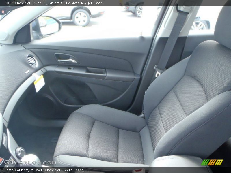 Atlantis Blue Metallic / Jet Black 2014 Chevrolet Cruze LT