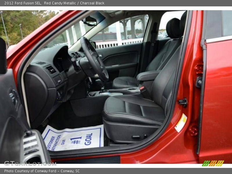 Red Candy Metallic / Charcoal Black 2012 Ford Fusion SEL