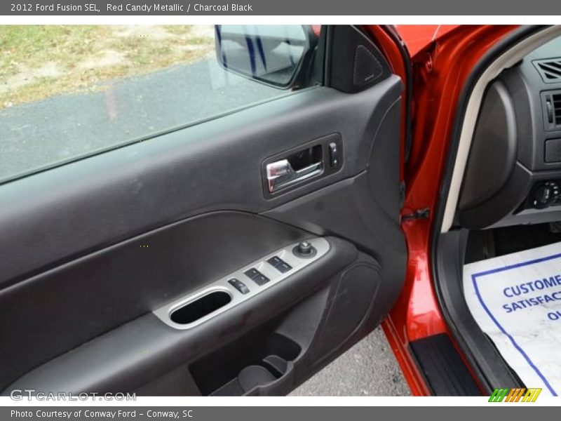 Red Candy Metallic / Charcoal Black 2012 Ford Fusion SEL