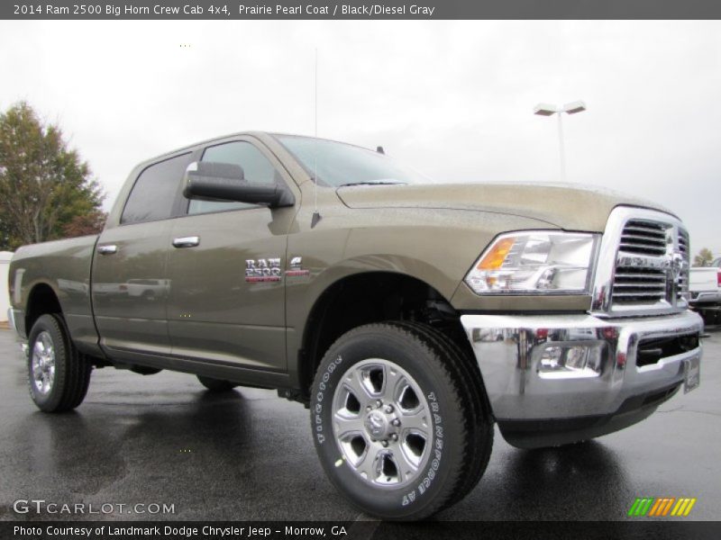 Prairie Pearl Coat / Black/Diesel Gray 2014 Ram 2500 Big Horn Crew Cab 4x4