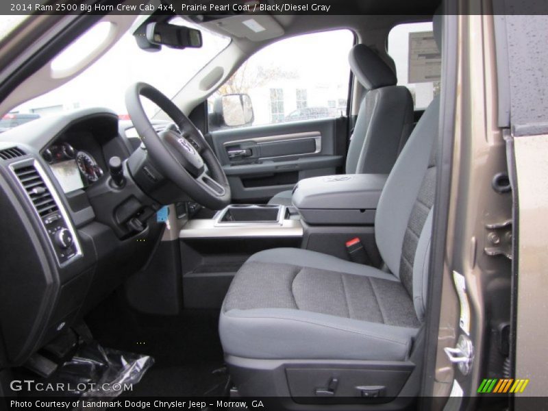 Prairie Pearl Coat / Black/Diesel Gray 2014 Ram 2500 Big Horn Crew Cab 4x4