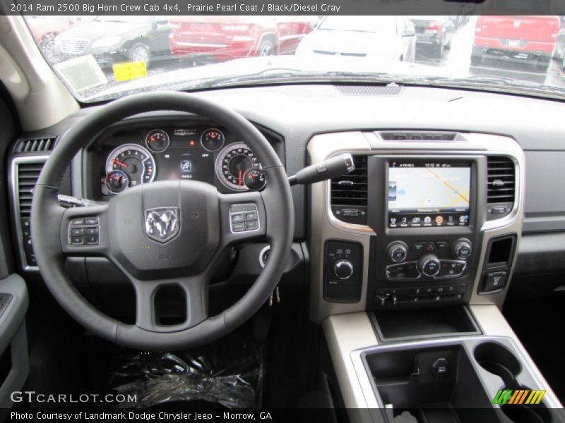 Prairie Pearl Coat / Black/Diesel Gray 2014 Ram 2500 Big Horn Crew Cab 4x4