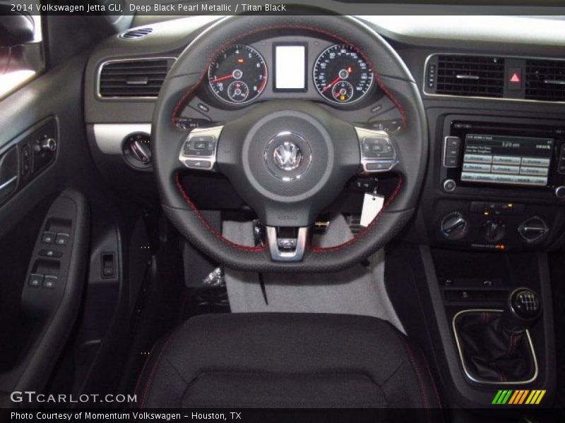 Deep Black Pearl Metallic / Titan Black 2014 Volkswagen Jetta GLI
