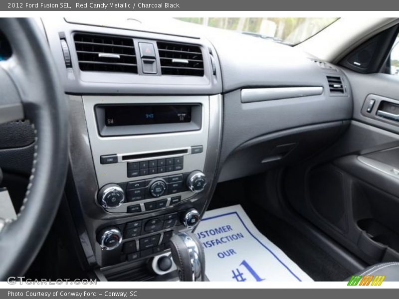 Red Candy Metallic / Charcoal Black 2012 Ford Fusion SEL