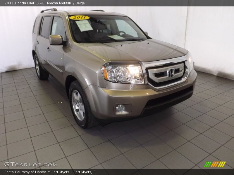 Mocha Metallic / Beige 2011 Honda Pilot EX-L