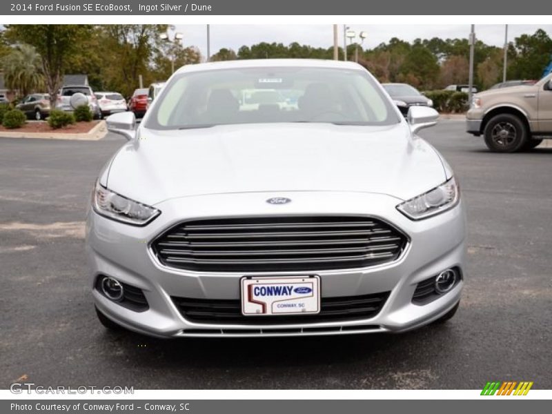 Ingot Silver / Dune 2014 Ford Fusion SE EcoBoost