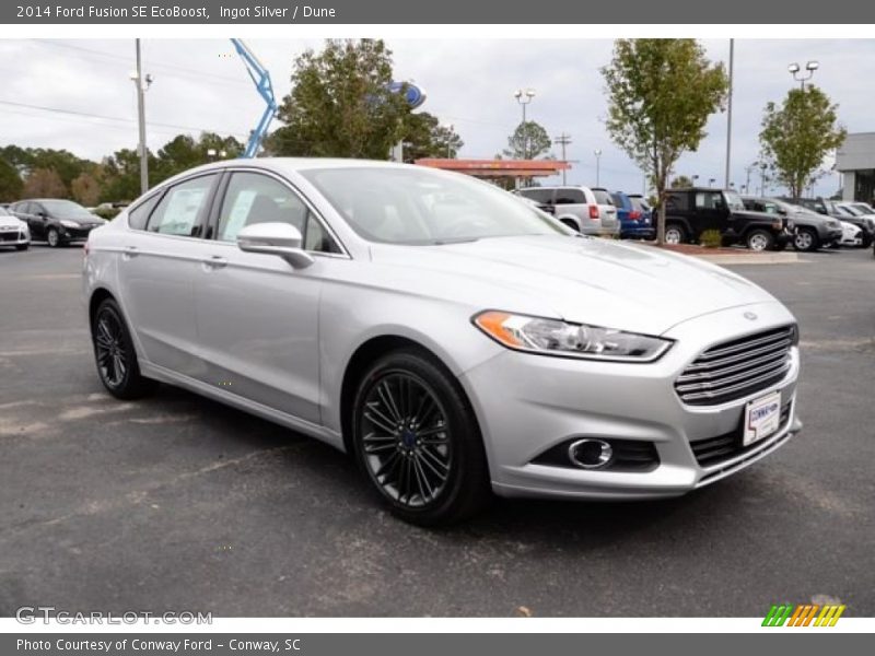 Ingot Silver / Dune 2014 Ford Fusion SE EcoBoost