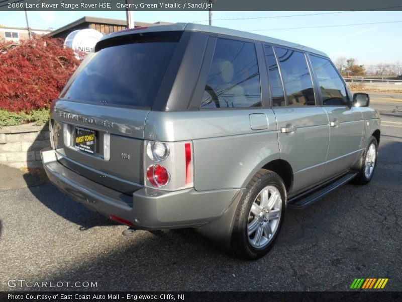 Giverny Green Metallic / Sand/Jet 2006 Land Rover Range Rover HSE
