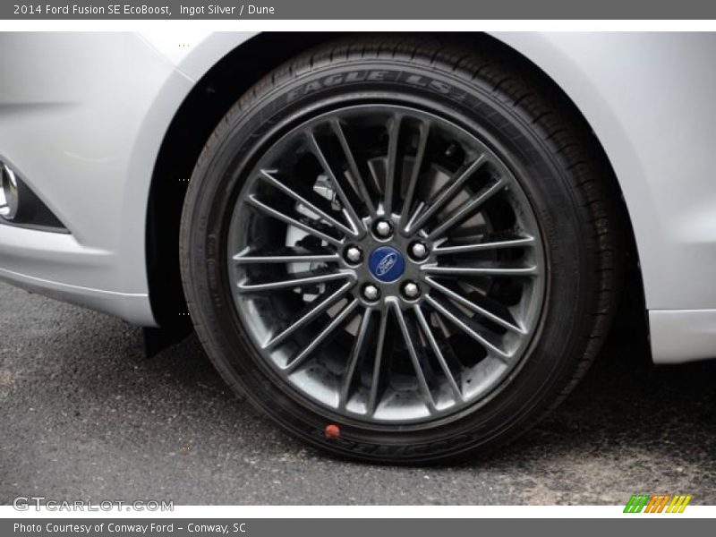 Ingot Silver / Dune 2014 Ford Fusion SE EcoBoost