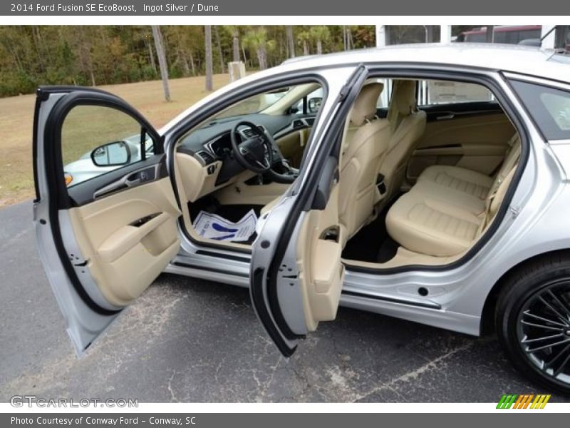 Ingot Silver / Dune 2014 Ford Fusion SE EcoBoost