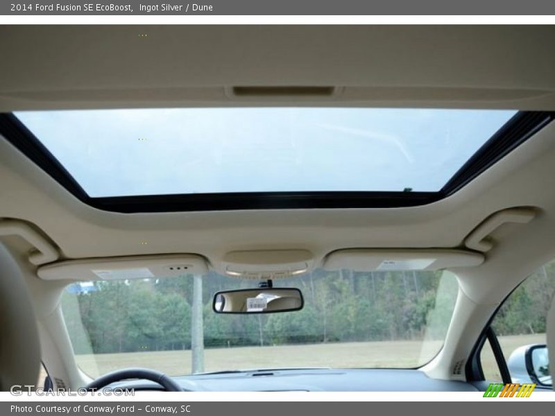 Ingot Silver / Dune 2014 Ford Fusion SE EcoBoost