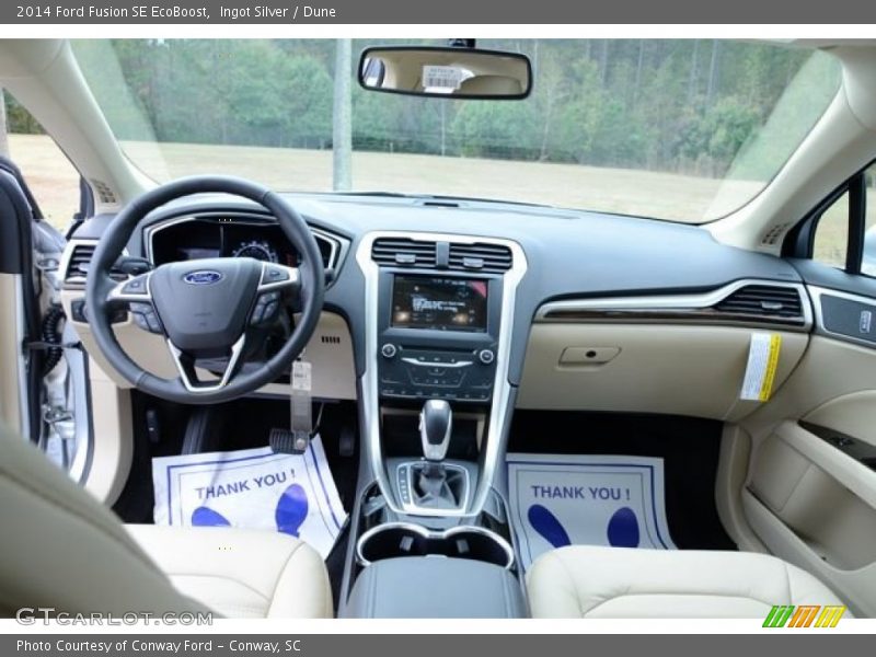 Ingot Silver / Dune 2014 Ford Fusion SE EcoBoost
