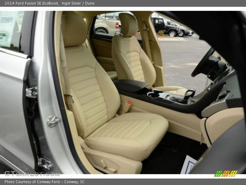 Ingot Silver / Dune 2014 Ford Fusion SE EcoBoost