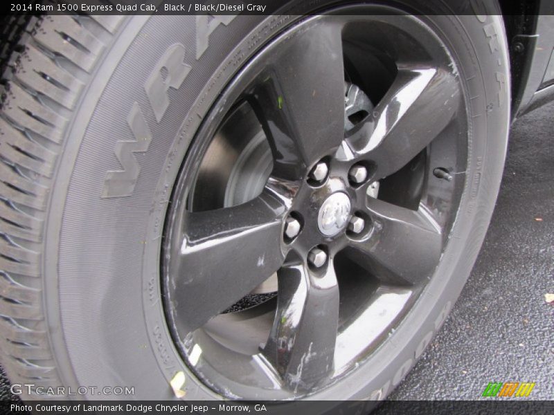 Black / Black/Diesel Gray 2014 Ram 1500 Express Quad Cab