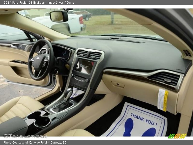 Ingot Silver / Dune 2014 Ford Fusion SE EcoBoost