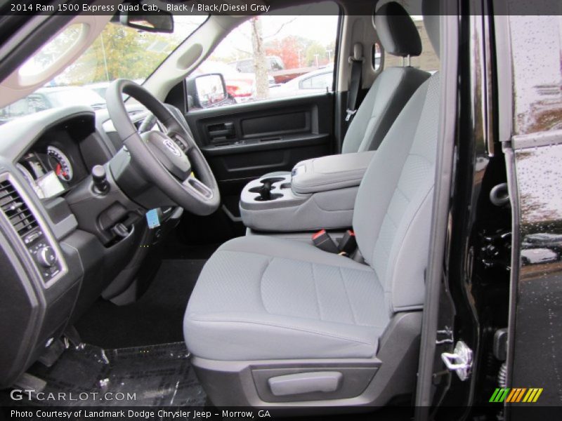 Black / Black/Diesel Gray 2014 Ram 1500 Express Quad Cab