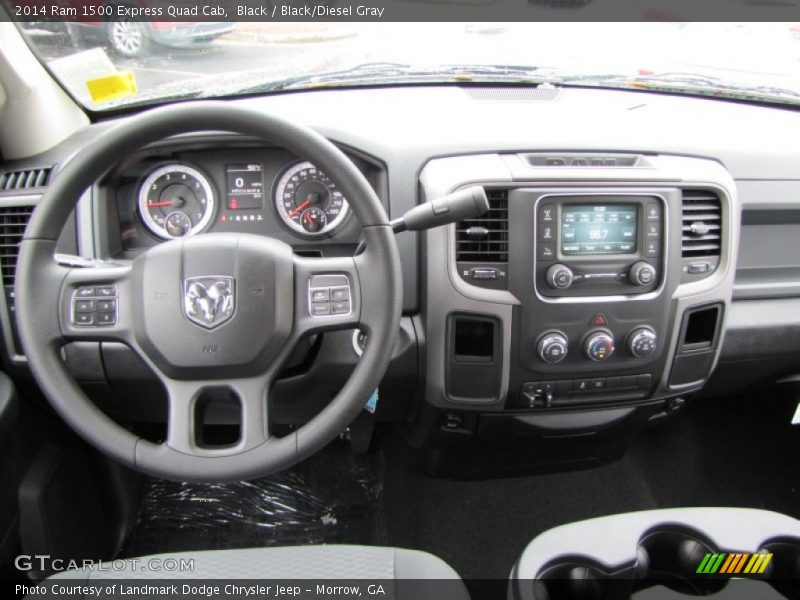 Black / Black/Diesel Gray 2014 Ram 1500 Express Quad Cab