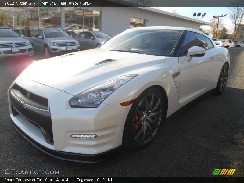 Pearl White / Gray 2012 Nissan GT-R Premium
