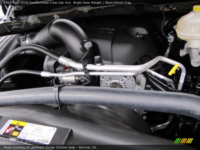 Bright Silver Metallic / Black/Diesel Gray 2014 Ram 1500 Outdoorsman Crew Cab 4x4