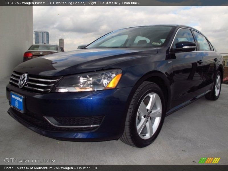 Night Blue Metallic / Titan Black 2014 Volkswagen Passat 1.8T Wolfsburg Edition
