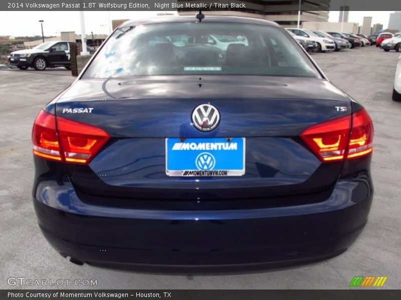 Night Blue Metallic / Titan Black 2014 Volkswagen Passat 1.8T Wolfsburg Edition